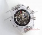 Hublot Unico Sapphire Replica White Rubber Strap Watches For Sale